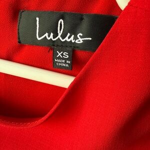 Red, new xs lulus dress